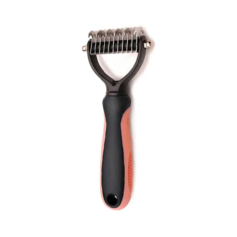Brosse anti-poils professionnelle pour chien et chat - Elimine les poils mort sans douleur