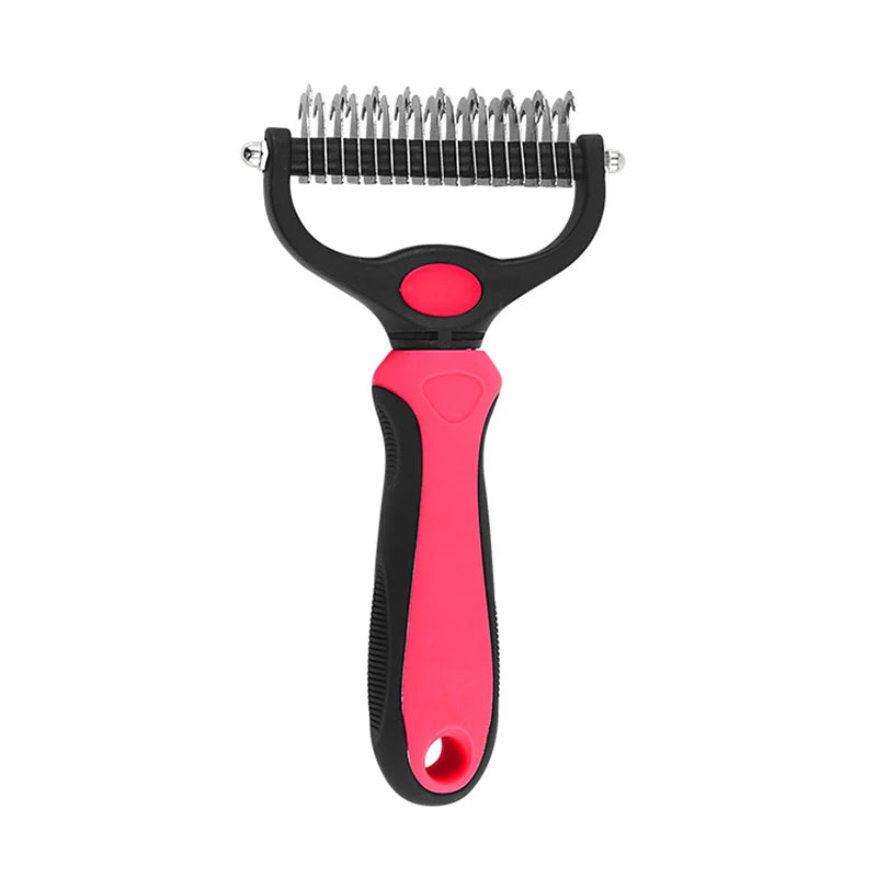 Brosse anti-poils professionnelle pour chien et chat - Elimine les poils mort sans douleur
