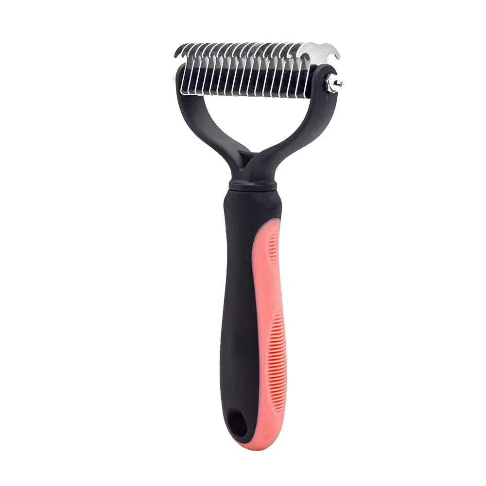Brosse anti-poils professionnelle pour chien et chat - Elimine les poils mort sans douleur