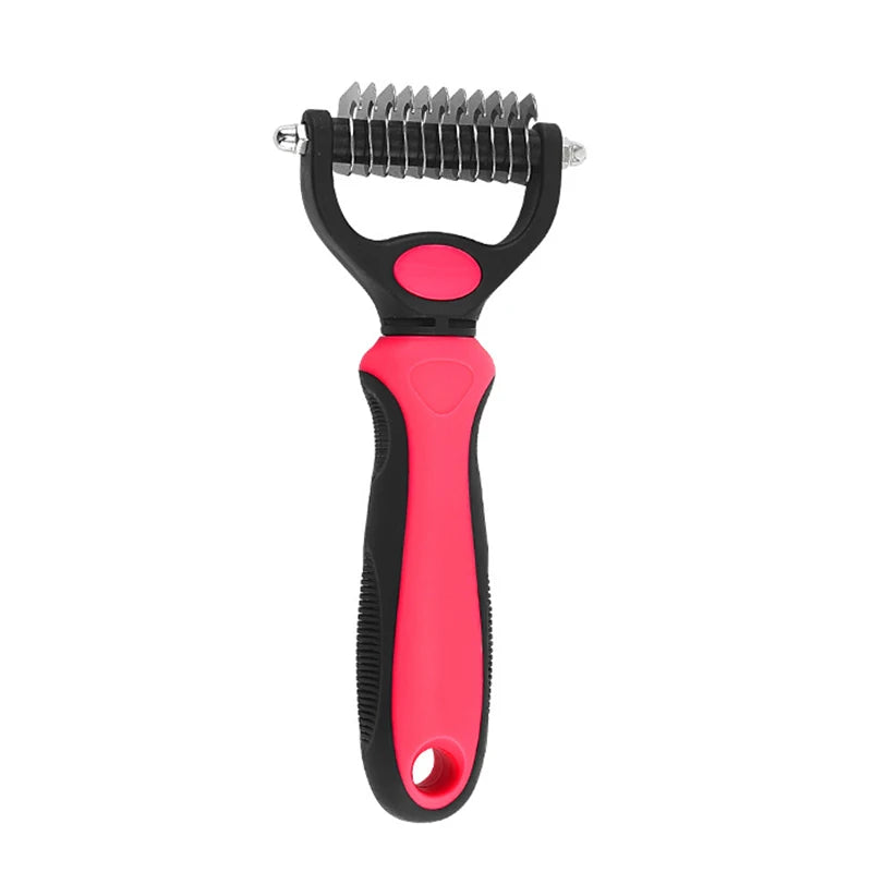 Brosse anti-poils professionnelle pour chien et chat - Elimine les poils mort sans douleur