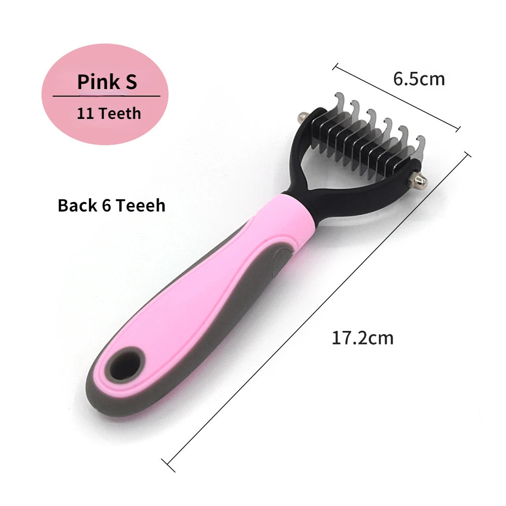 Brosse anti-poils professionnelle pour chien et chat - Elimine les poils mort sans douleur