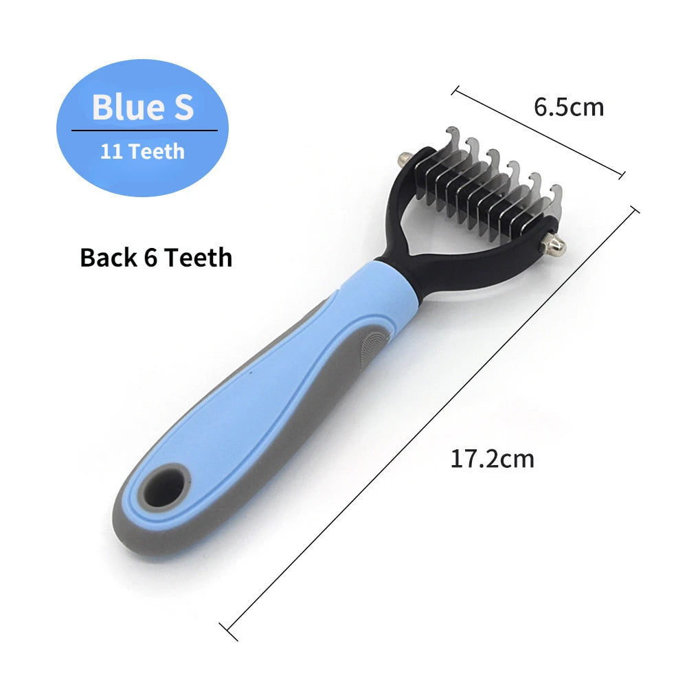 Brosse anti-poils professionnelle pour chien et chat - Elimine les poils mort sans douleur