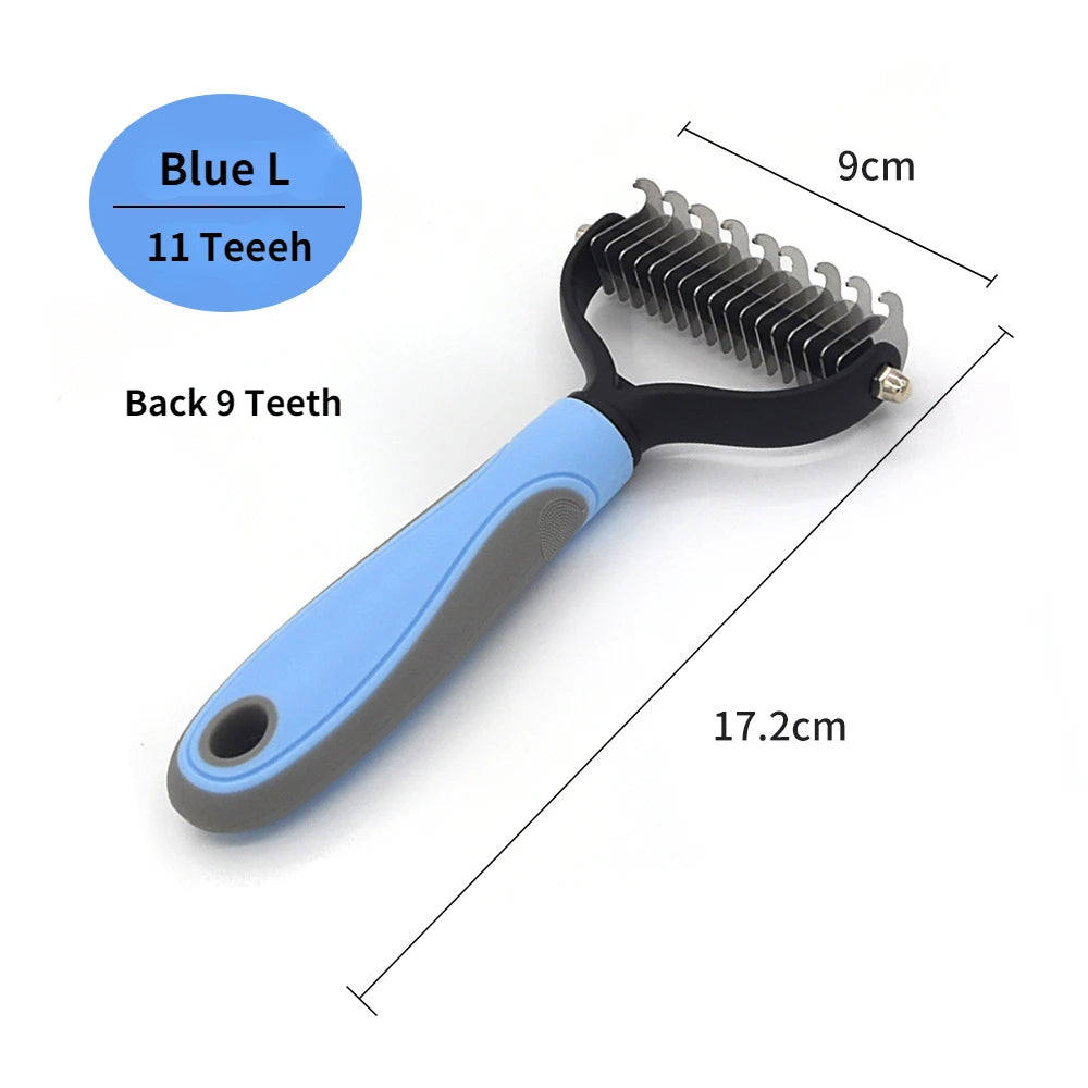 Brosse anti-poils professionnelle pour chien et chat - Elimine les poils mort sans douleur